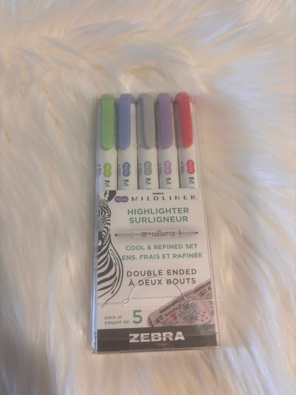 NEW Zebra Mildliner Double-Ended Highlighter Set - Pastel Colors